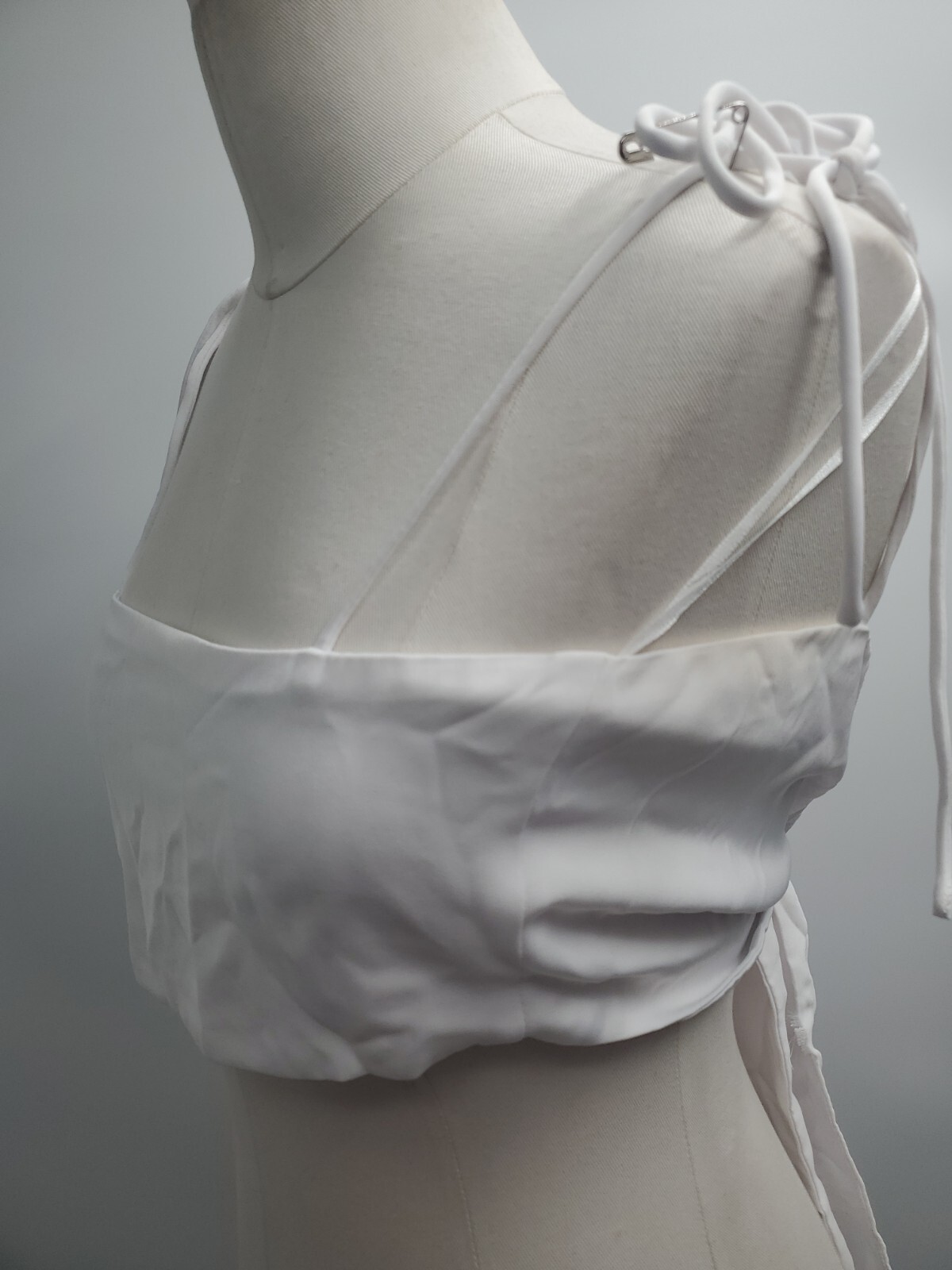 Superdown Women's Polyester Blend White Spaghetti… - image 3