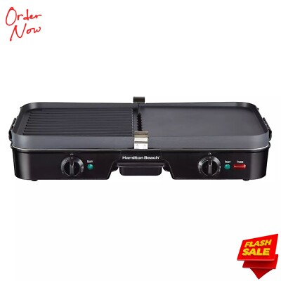 Hamilton Beach 3-in-1 Grill & Griddle Combo