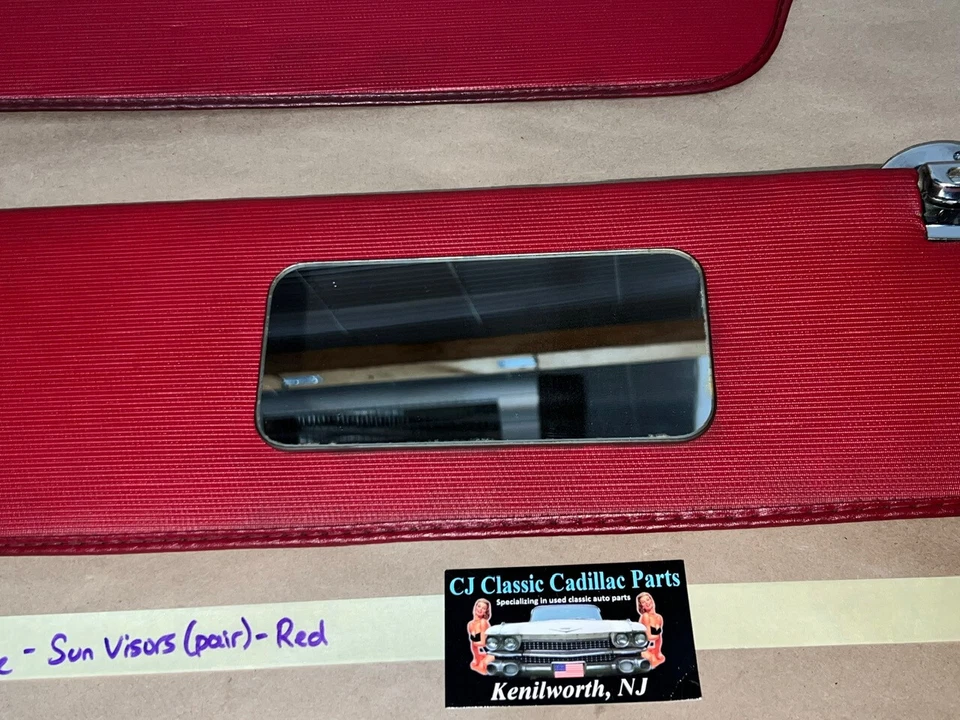 65 凯迪拉克轿车德维尔室内遮阳板带环镜全新橡胶尖 — 第 3/4 张图片