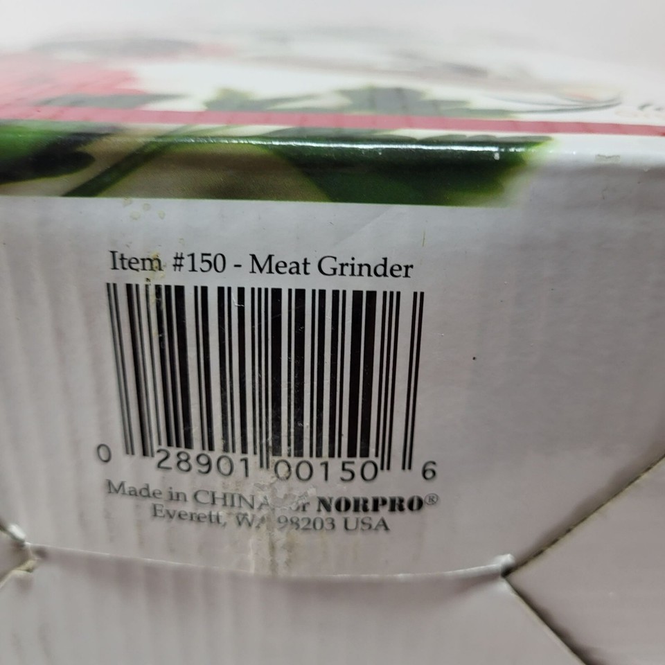 Norpro Heavy Duty Meat Grinder Tinned Cast Iron Healthy Organic Living