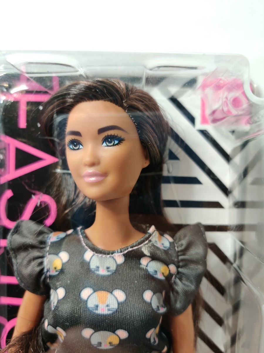 Barbie Fashionistas Doll 140 Mouse Print outfit with sunglasses GHW54