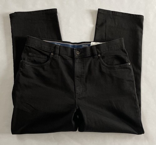 HILTL Men's Classic Fit Five Pocket Black Jeans 36x27. 09210010 - Picture 2 of 12