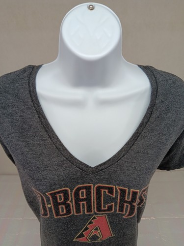 5TH & OCEAN GENUINE MERCHANDISE WOMENS XL GRAY AZ DIAMONDBACKS SHORT SLEEVE TE - Picture 1 of 11