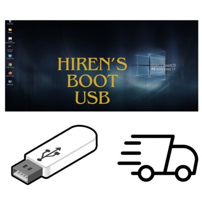 Hiren s BOOT 2024 USB Flash Drive Repair Bootable Password Reset Partition