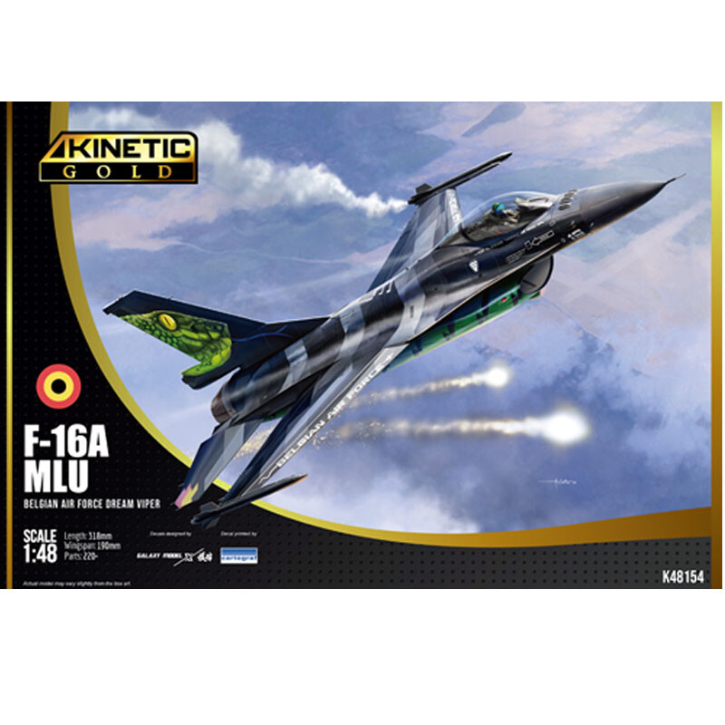 KINETIC K48154 1/48 F-16A MLU Belgian Air Force Dream Viper Model