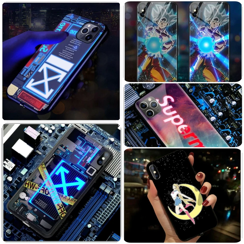 Funda Inteligente iPhone 12/12 Pro MAX 7 LED Iluminada Anime Nuevo Futuro 2022 EE. UU.  Foto 2 de 4