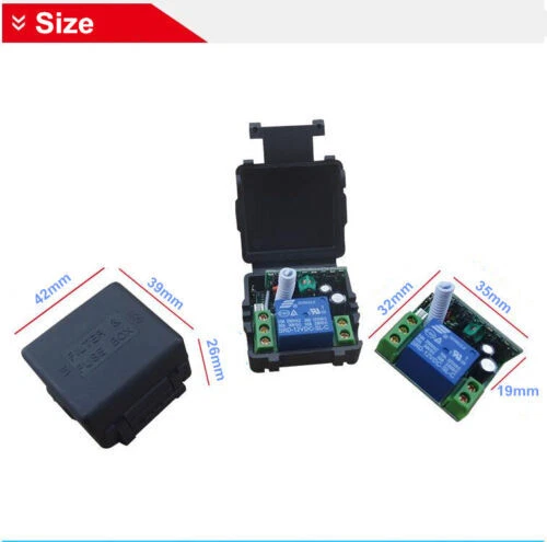 Wireless Remote Control Switch System 12V 1CH Transmitter&Receiver Access 315MHz - Picture 10 of 22