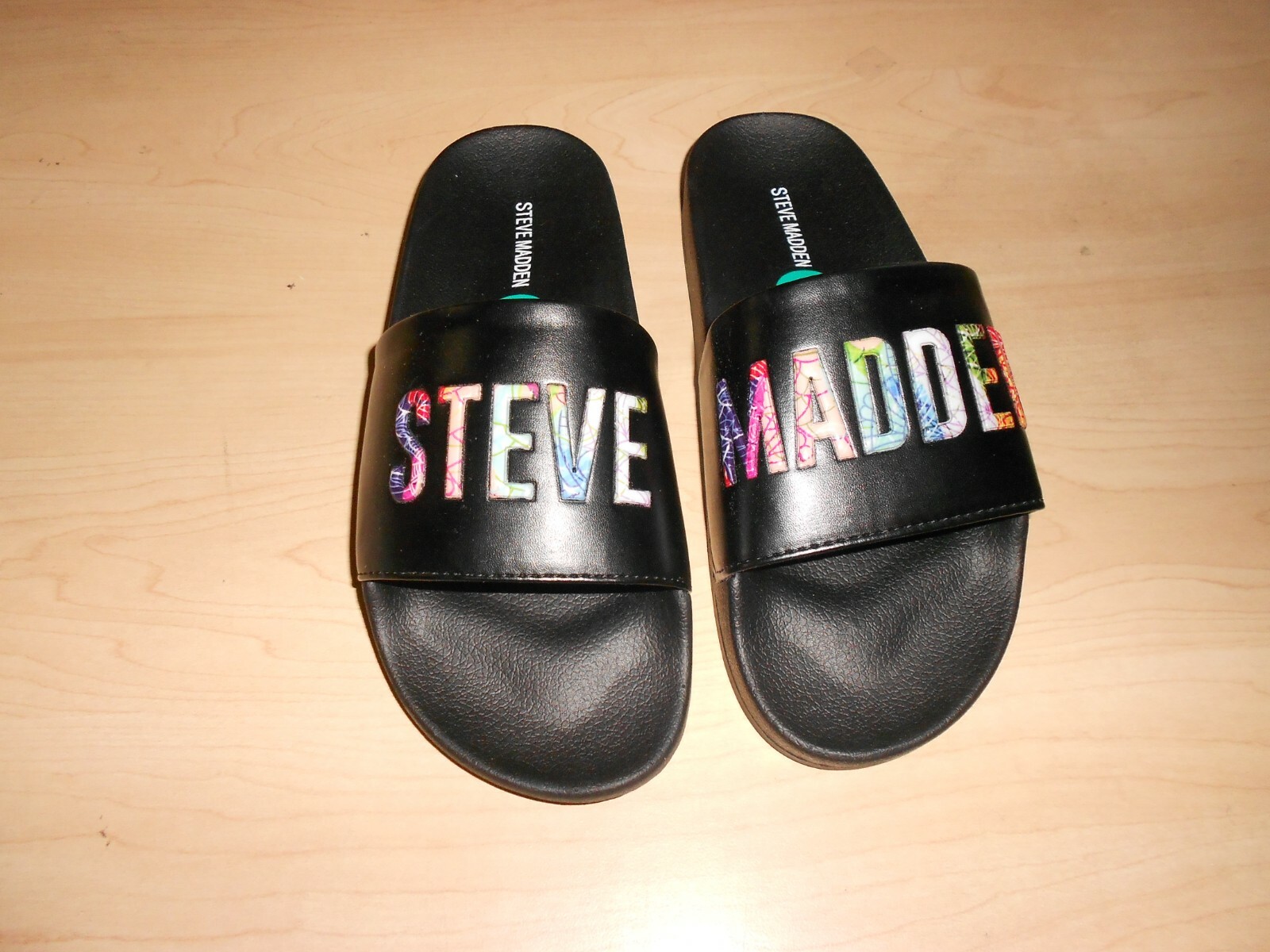 New Steve Madden Women's Black Slide 