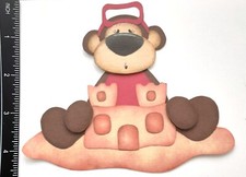 3D Monkey Sand Castle Beach Summer CUSTOMER APPRECIATION Embellishment 239