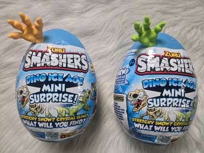 Zuru Smashers Dino Ice Age Mini Surprise!  Eggs - Lot of 2 As Shown