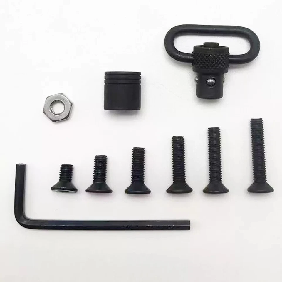 Sling Swivels Mount Quick Detach Loop Base Kit with 6 Screws With Nut +Wrench - Image 4 of 4