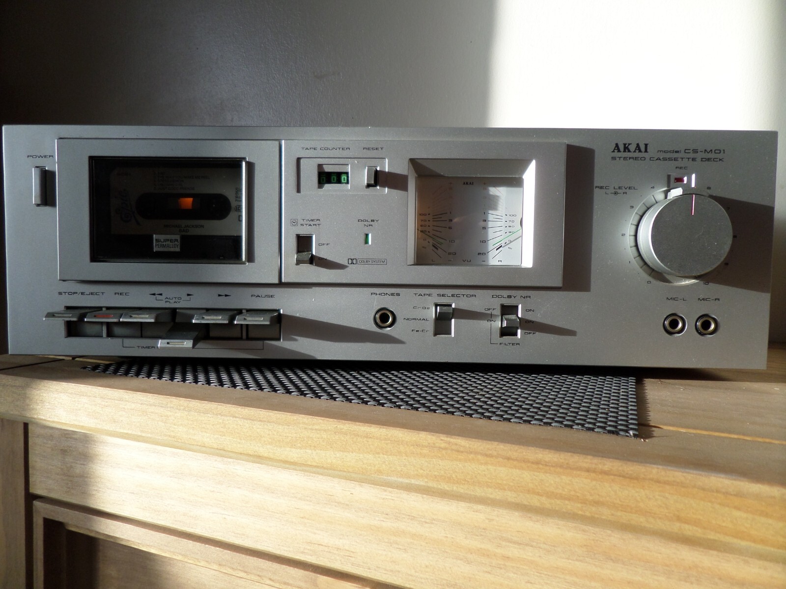 Akai CSM01 vintage stereo cassette deck (1980) tested as working eBay