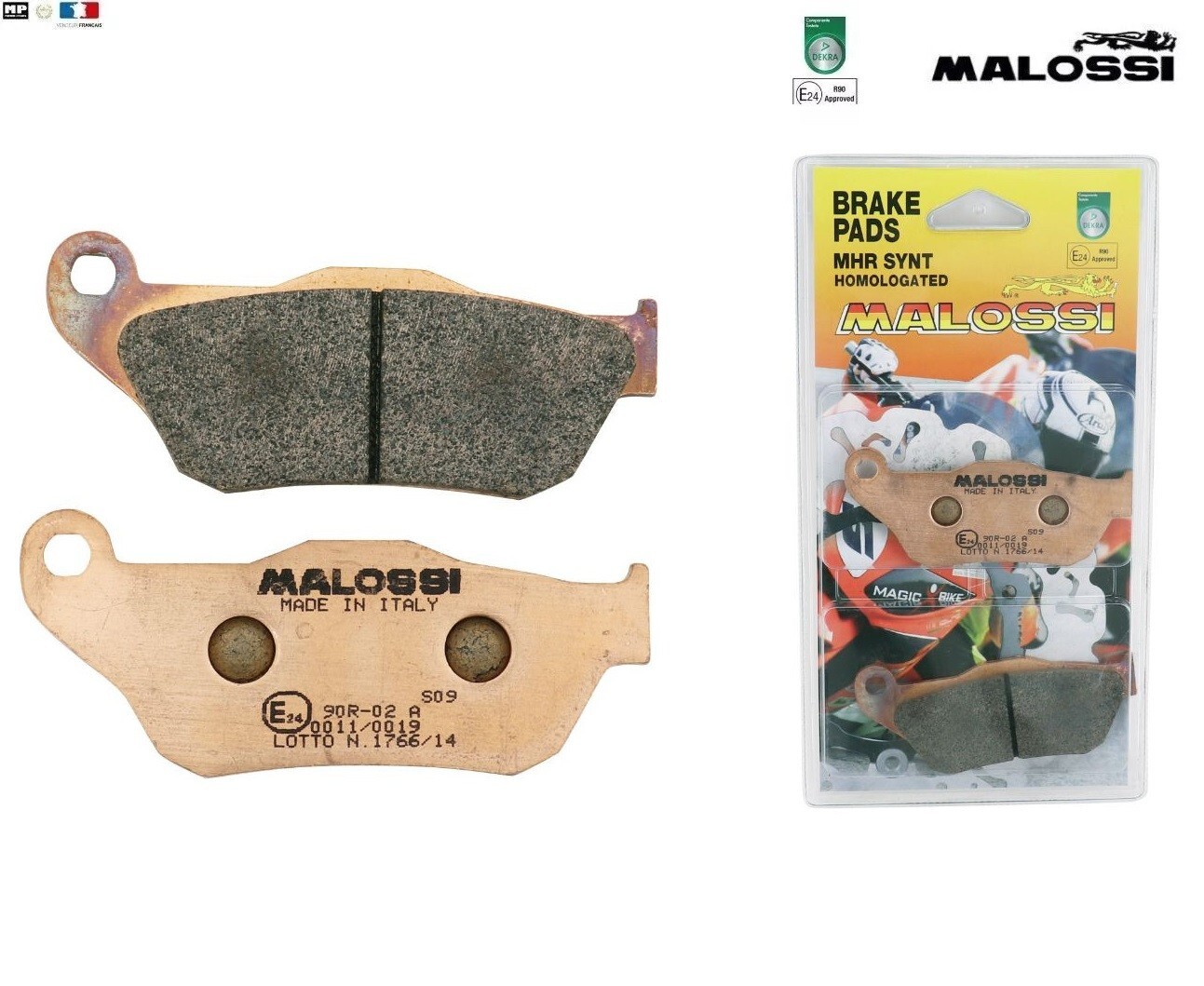 Plaquettes de frein avant Malossi pour scooter Yamaha X-max 125 entre 2006 et 2009
