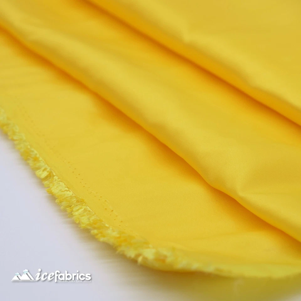 Желтая тафта ткань в ярдах - однотонная поли тафта ткань - украшение - Изображение 3 из 4