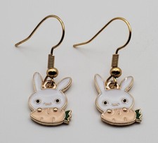 Easter Bunny fishhook earrings
