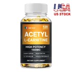 1500mg ACETYL L-CARNITINE 120 Capsules Nervous System Health Antioxidant Support