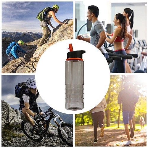 2x 800ml Sports Water Bottle Gym Travel Drinking Leakproof Bottle Straw BPA Free - Picture 14 of 15