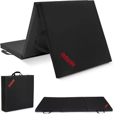 2 inch Thick 6 ft x 2 ft Tri-Fold Exercise Fitness Mat, Great For Workouts, Yoga
