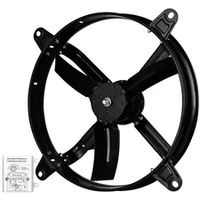 20 Inch Gable Mount Fan Attic Ventilator with Adjustable Temperature Thermostat