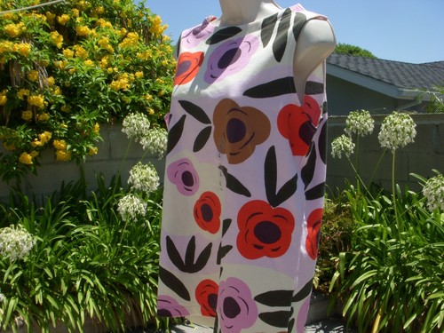 UNIQLO x Marimekko grafisches ärmelloses T-Shirt rosa oder blau, Farbe/Damengröße auswählen - Bild 20 von 45