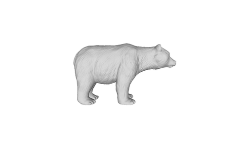 Figurine Playmobil Ours Noir Grizzly - Réf. 0704241 - Occasion