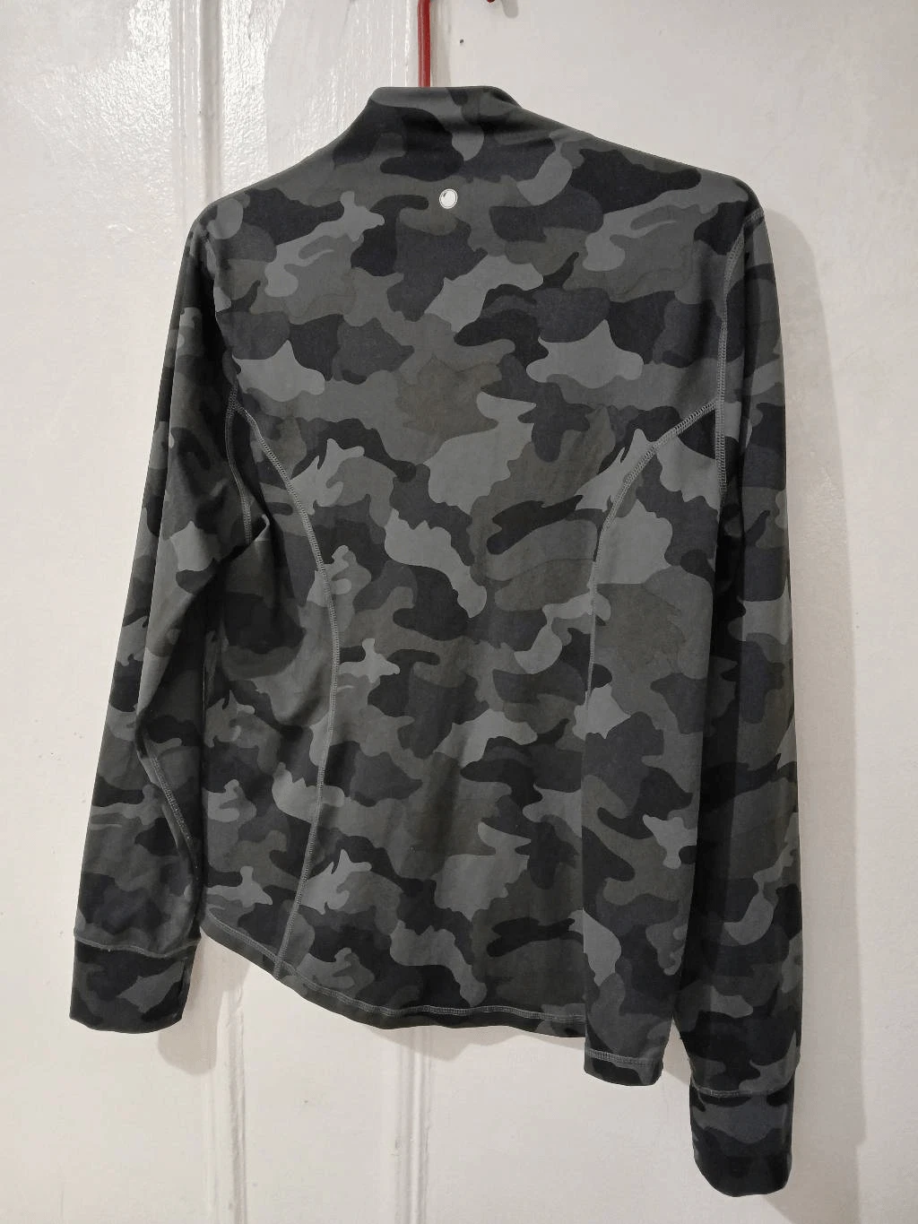 yogalicious camou full zip running mock neck jacket