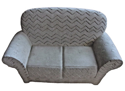 Latex couch mold w plastic backup plaster concrete casting mould 8'' x 4.5'' x 4''