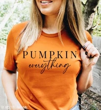 NEW PUMPKIN EVERYTHING PUMPKIN SPICE FALL BELLA + CANVAS TSHIRT