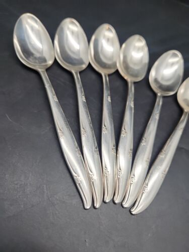 Vintage Oneida Carousel Community Silver Plated 14cm Tea Spoons X 6 - Bild 2 von 14
