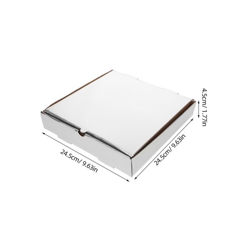10pcs Takeout Pizza Boxes Bakery Pizza Wrapping Boxes Pizza Take Out Containers - Picture 9 of 12