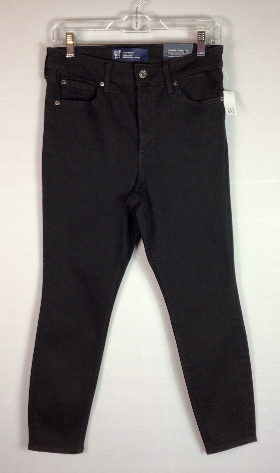 Gap Jeans Womens 8/29 Short Black Denim Universal Legging Skinny High Rise NWT
