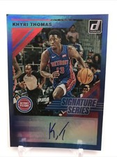 2019-20 Panini Donruss Khyri Thomas Auto Signature Series Detroit Pistons