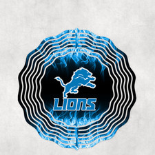 Detroit Lions Inspired 10 Wind Spinner #2