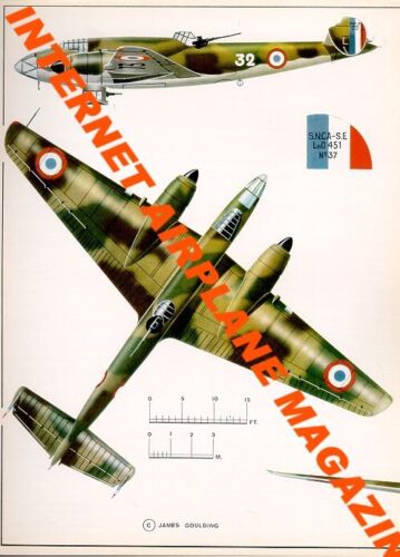 AIRCRAFT PROFILE 173 WW2 FRENCH LIORE ET OLIVIER LeO 45 ARMEE DE L'AIR 1940 BOMB - Imagen 3 de 3