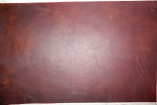9"x14" DARK BROWN OIL TANNED UTILITY LEATHER COWHIDE avg 1.4mm thick 1982