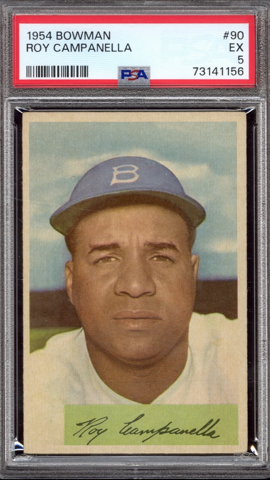1954 Bowman #90 Roy Campanella - PSA EX 5 - Brooklyn Dodgers - CENTERED VSCARDS