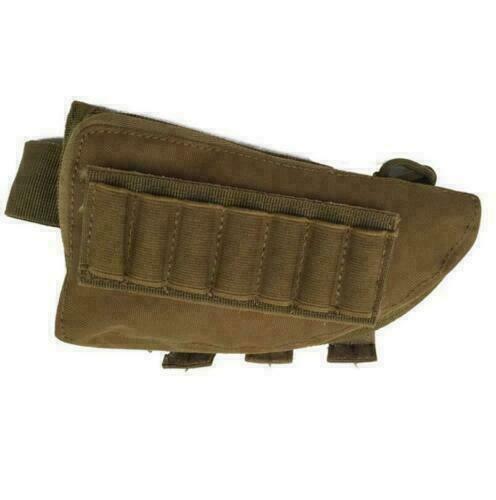 Tactical Shotgun Rifle Shell Butt Stock Ammo Holder Pouch Bag Cheek Pad Hunting - Picture 12 of 20