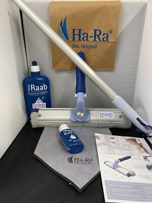 Ha-Ra Fensterreiniger VARIO 32,Star Tuch, Rollfix,Vollpflege1,14-1,70 m Stange
