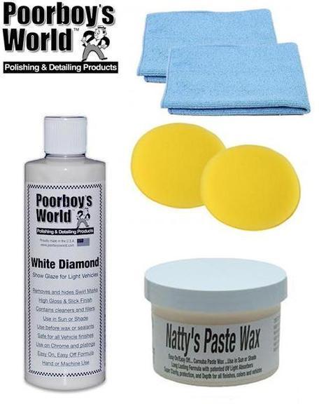Poorboys World - Kit De Pasta De Cera Nattys Y Esmalte White Diamond