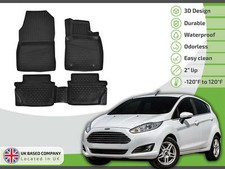 3D Car Mats Rubber Floor Mats For Ford Fiesta 2008-2017 Allweather Tailored