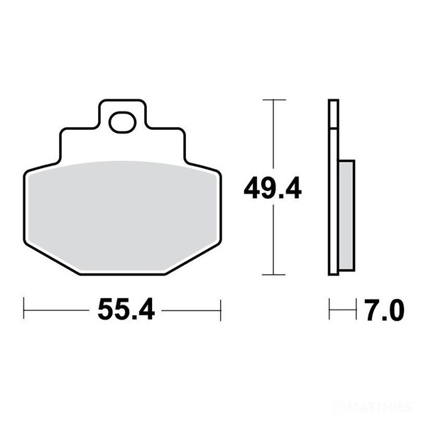 TRW SRM BremsbeläGe Passend Hinten FüR Gilera Runner 125 VX Bj. 2001-2017-image