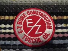 Patch; E-Z Bore Construction, Toccoa, GA, new, 3 inches diameter