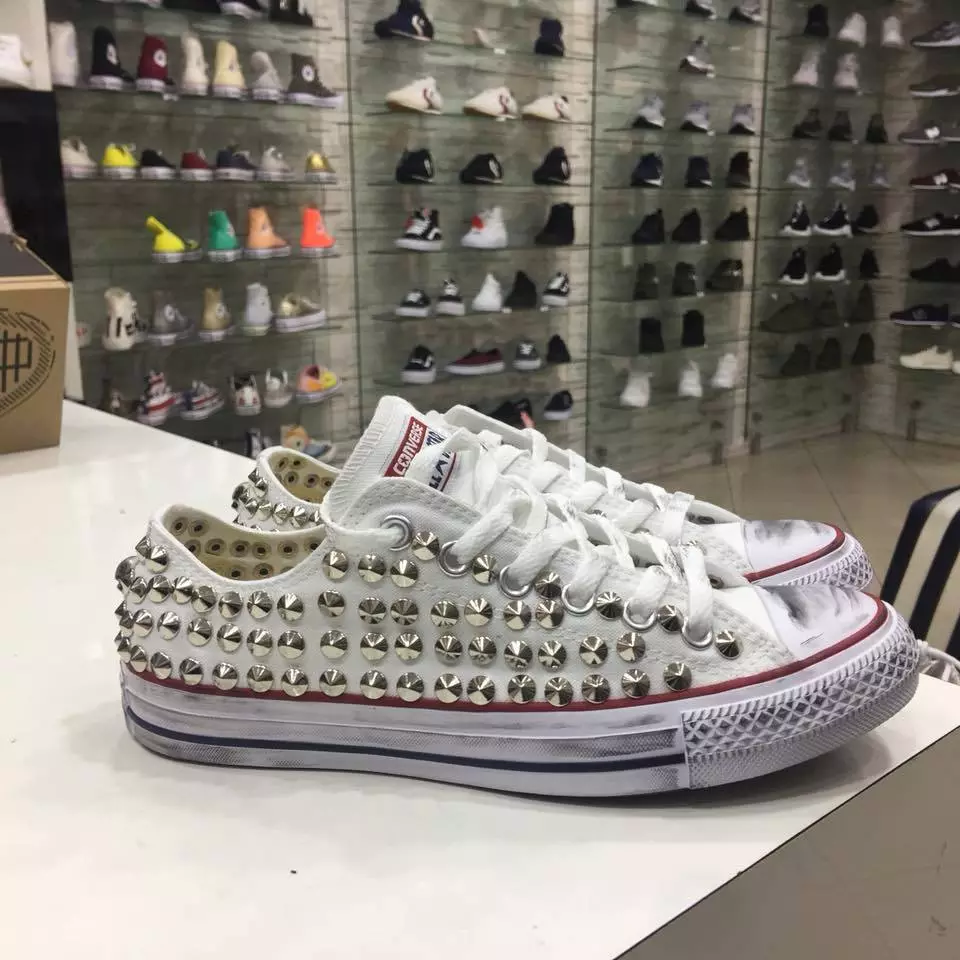 Converse all clearance star basse bianche