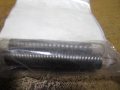 0.343''OD x 0.028''Wire 2-1/2''L Loop End 180-C Steel Music Wire Ext Spring QTY 2