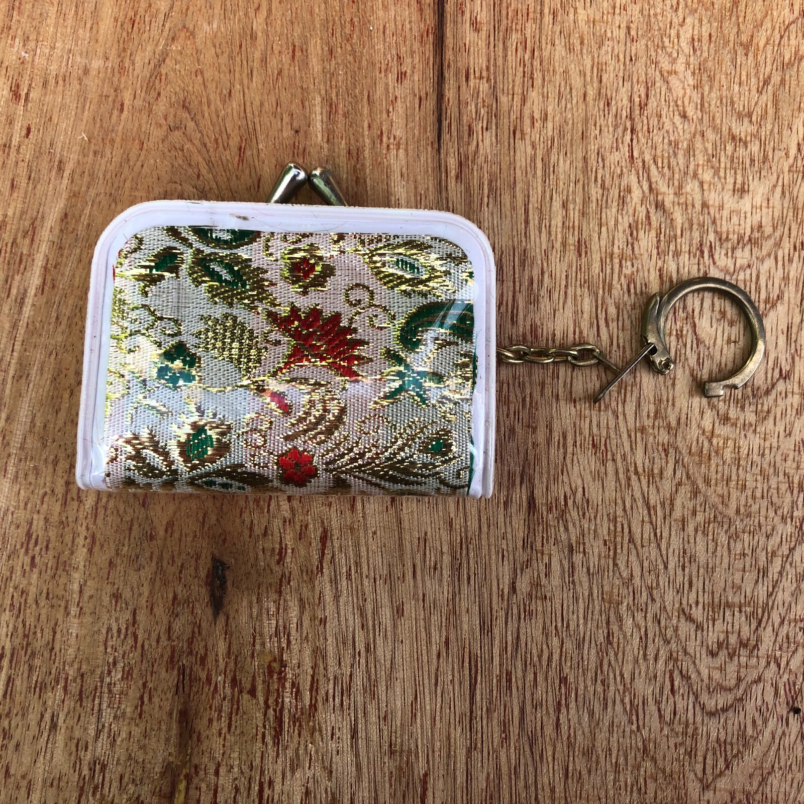 Snap Shut Coin Purse Keychain FOB Keyring Hong Kong Cute Vintage Unusual Small