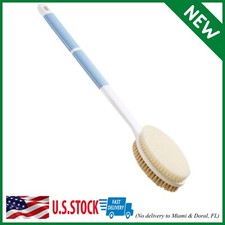 Back Scrubber anti Slip Long Handle for Shower, Dual-Sided Back Brush with Stiff
