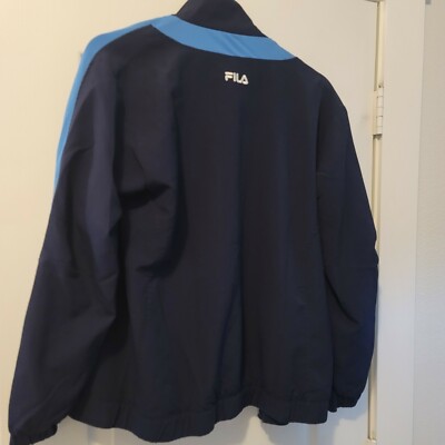 フィラ　us70s 80sジャケット Vtg 70s FILA Track Jacket M US6 Terry Cloth Microfiber Blue