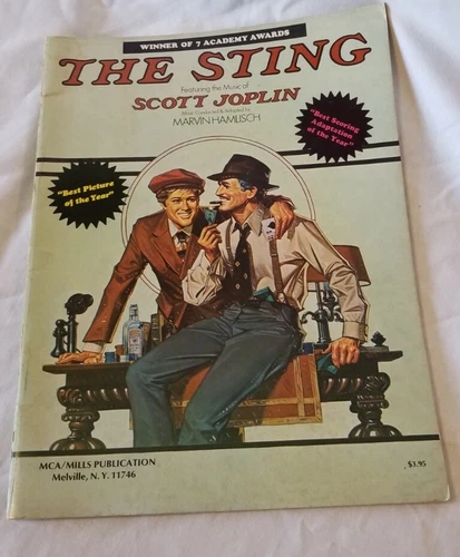 THE STING Sheet Music Vintage 1974 Songbook Scott Joplin Marvin Hamlisch Movie 