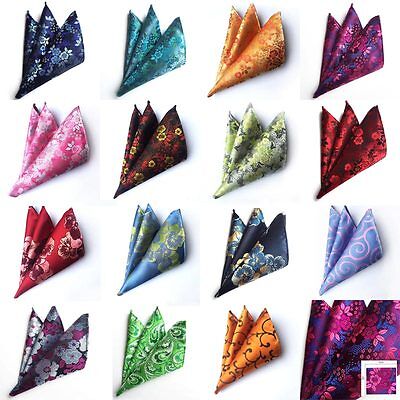 Lot 5//10//15 Pcs Men/'s Silk Handkerchief 10/' Paisley Pocket Square Wedding Hanky