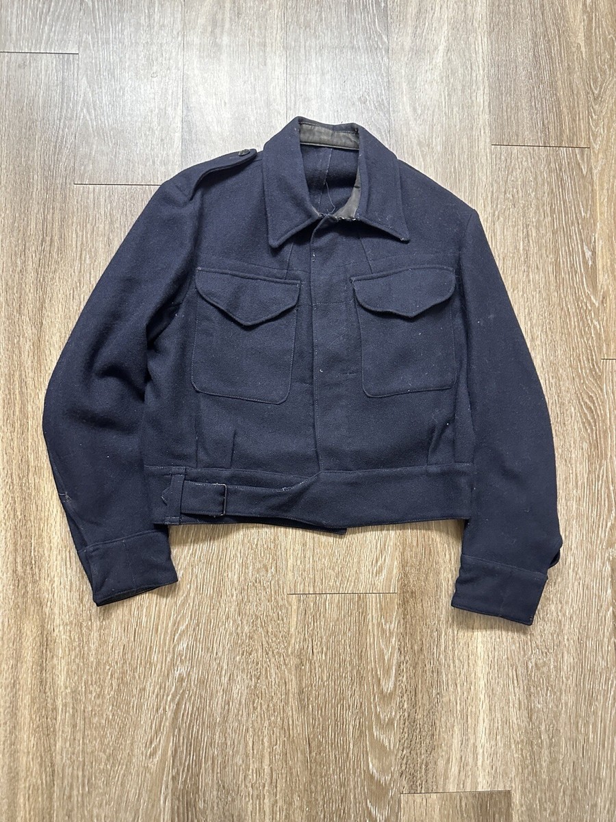 Vintage 50s British Army Cropped Military Jacket Medium D Vintage 50s British Army Cropped Military Jacket Medium D